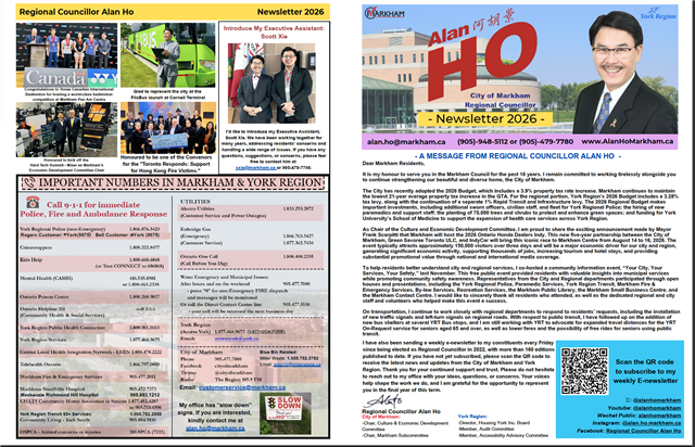 Markham 360 EP. 172 cover from the weekly newsletter
